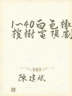 1~40白色橄榄树电视剧版免费