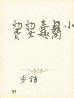 灼灼春日小说免费笔趣阁