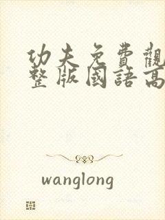 功夫免费观看完整版国语高清