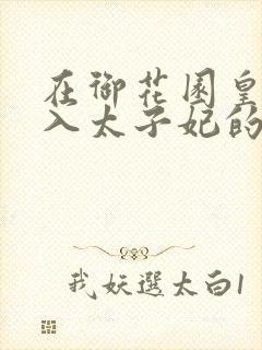 在御花园皇上进入太子妃的小说