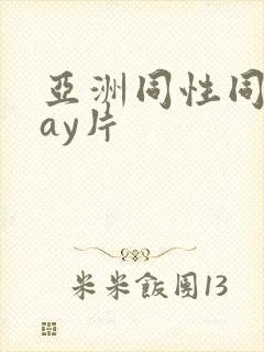 亚洲同性同志gay片