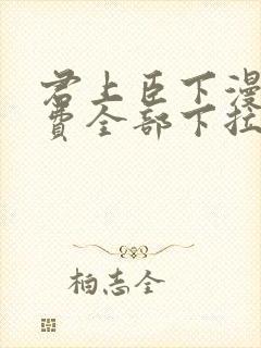 君上臣下漫画免费全部下拉式封面