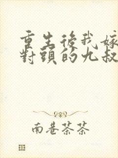 重生后我嫁给死对头的九叔