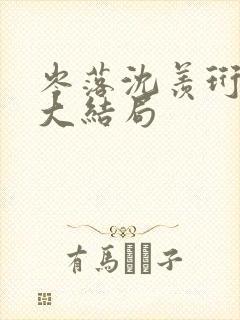 岑落沈羡珩番外大结局