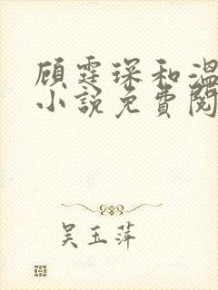 顾霆琛和温言的小说免费阅读