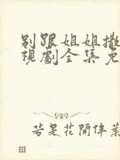 别跟姐姐撒野电视剧全集免费观看