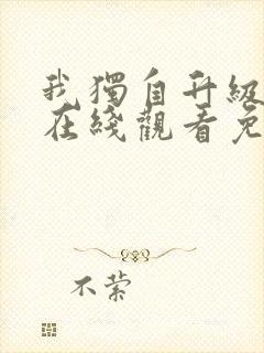 我独自升级动漫在线观看免费版封面