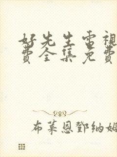 好先生电视剧免费全集免费播放