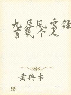 九辰风云录女主有几个人