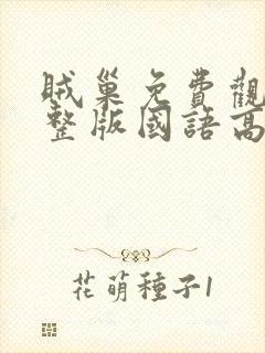 贼巢免费观看完整版国语高清在线