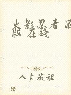 火影忍者 国语版 在线