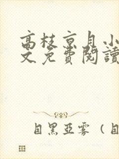 高枝京月小说全文免费阅读最新章节