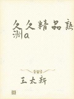 久久精品熟女亚洲a