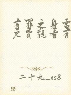 有罪之身电视剧免费观看有多少集封面