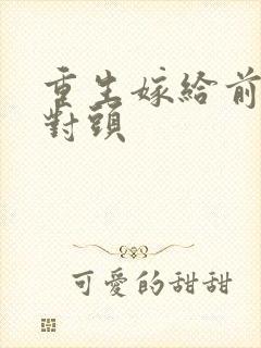 重生嫁给前夫死对头