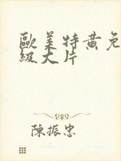 欧美特黄免费一级大片