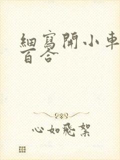 细写开小车车的百合