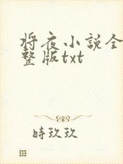 将夜小说全集完整版txt