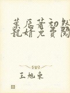 叶辰萧初然上门龙婿免费阅读