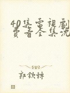 40集电视剧免费看全集沈万三