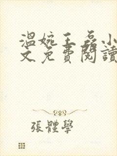 温婉王磊小说全文免费阅读无弹窗