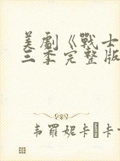 美剧《战士》第三季完整版在线观看