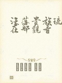 没落贵族琉璃川在哪观看