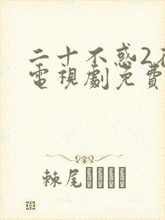 二十不惑2在线电视剧免费观看