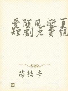 爱随风逝夏已晚短剧免费观看封面