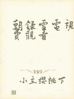 朝录雪电视剧免费观看