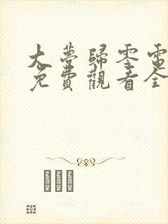 大梦归零电视剧免费观看全集高清版