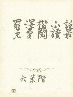 罗泽楷小说全文免费阅读最新章节