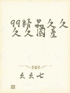 99精品久久久久久国产封面