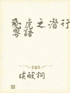 飞虎之潜行极战粤语封面