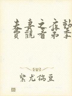 夫妻之夜动漫免费观看第季全集