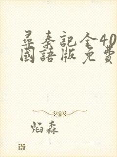 寻秦记全40集国语版免费观看