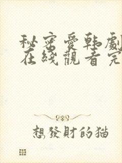 秘密爱韩剧电影在线观看完整版