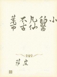 叶不凡的小说都市古仙医