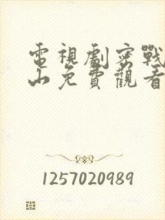 电视剧密战太阳山免费观看