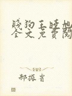 贱狗王晓旭小说全文免费阅读最新章节列表