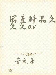 国产精品久久久久久av