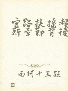 官路扶摇超前更新章节背后的故事