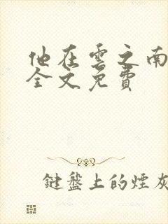 他在云之南小说全文免费