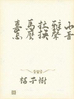 喜马拉雅山听书怎么换声音