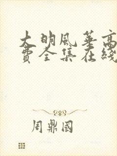 大明风华高清免费全集在线观看