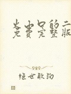 火山口的二个人免费完整版封面