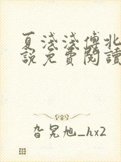 夏浅浅傅北宸小说免费阅读最新章节