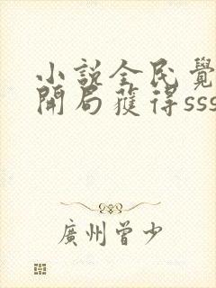 小说全民觉醒:开局获得sss级天赋阅读