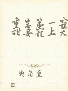 重生第一宠大佬甜妻宠上天免费阅读