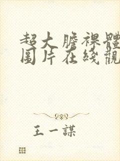 超大胆裸体艺术图片在线观看